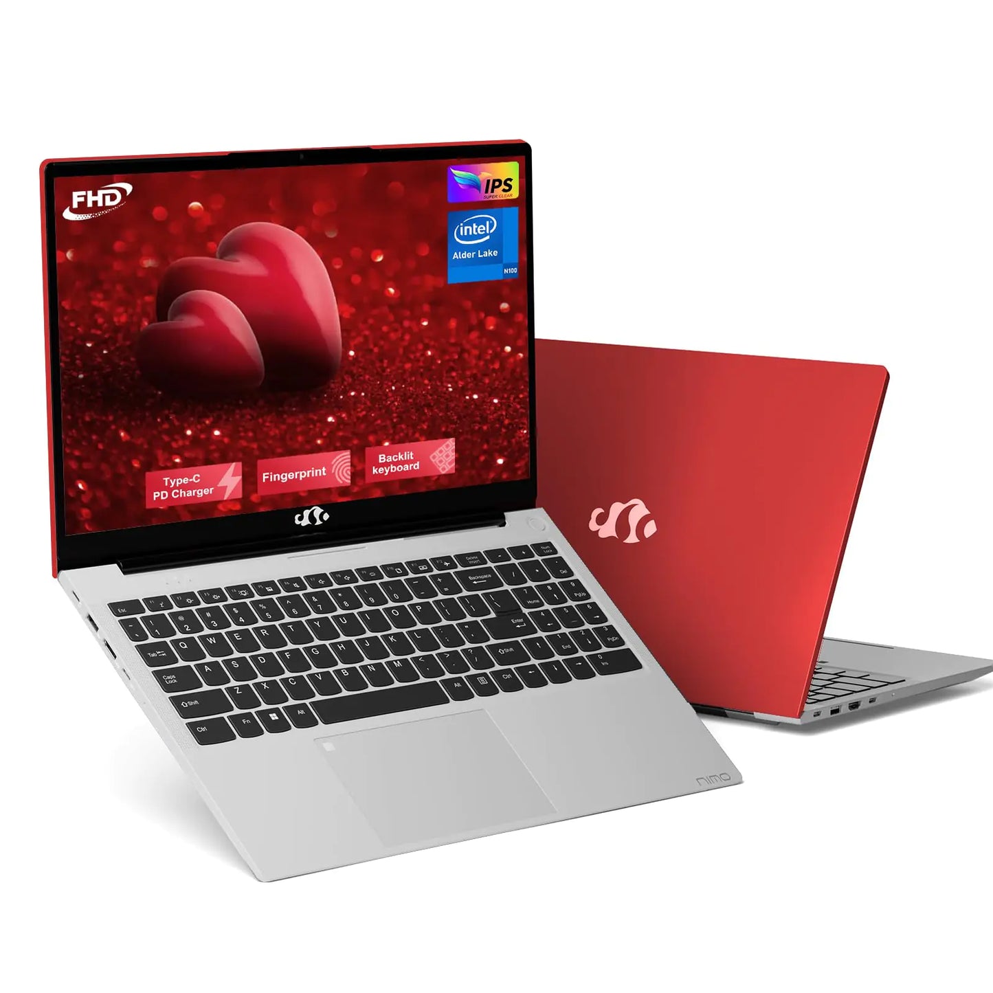 15.6 FHD IPS Laptop Computer Student 16GB RAM 1TB SSD 4-Cores Pentium N100 (Up to 3.4GHz) Backlit Keyboard Fingerprint 2 Years Warranty Win 11